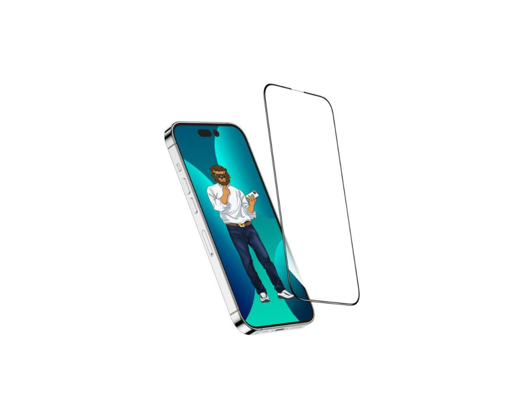 Green Lion iPhone 14 pro 9H Steve Glass Strong Full Screen Protector Green Lion iPhone 14 pro 9H Steve Glass Strong Full Screen Protector